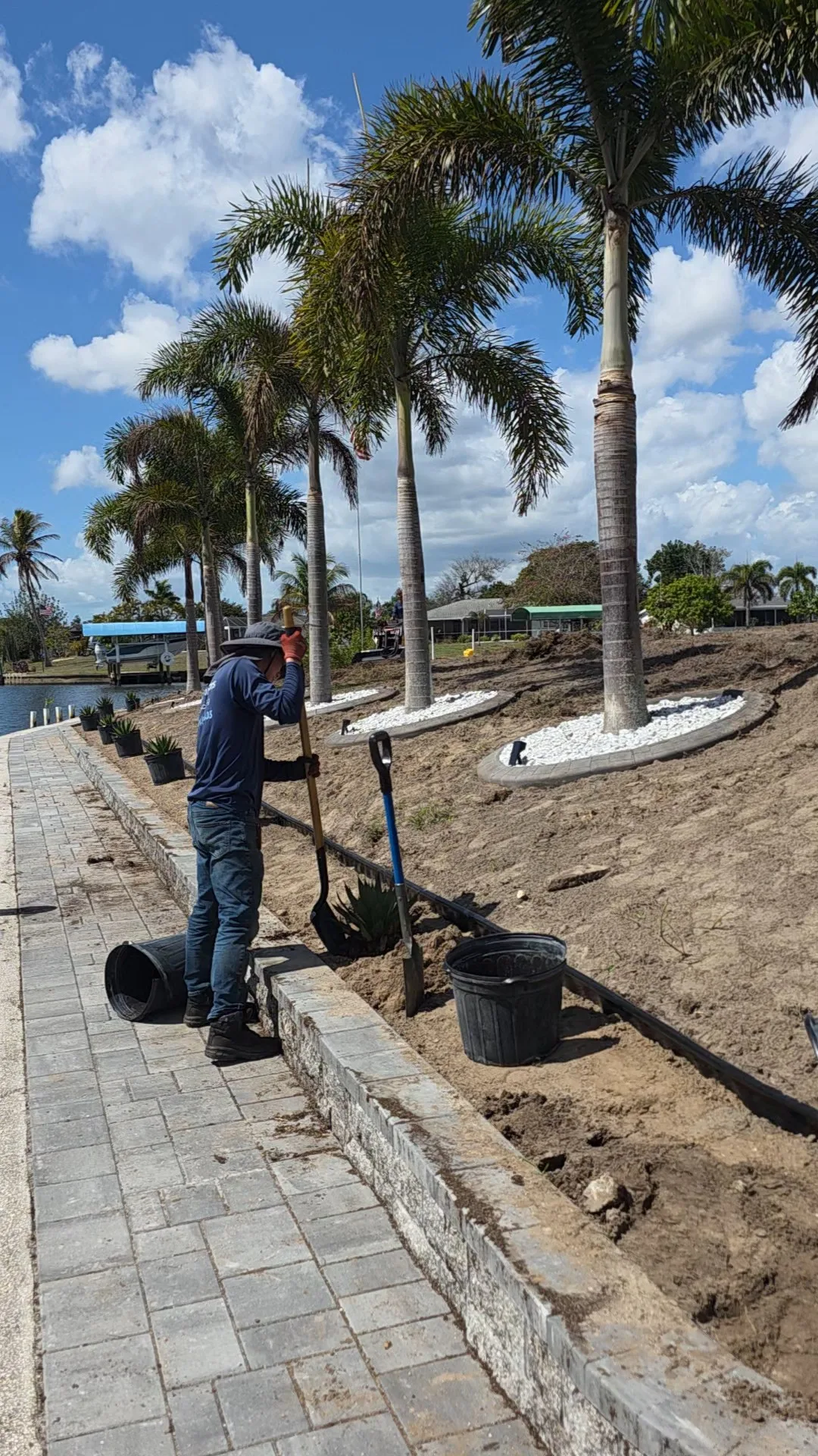 Completed paver and landscaping installation — North Port FL