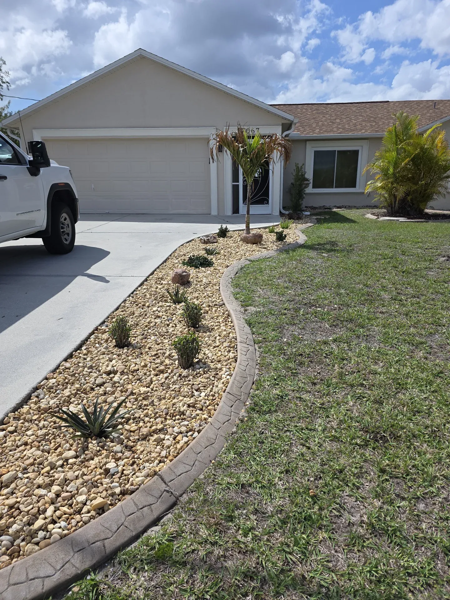 Concrete Curbing work in Placida