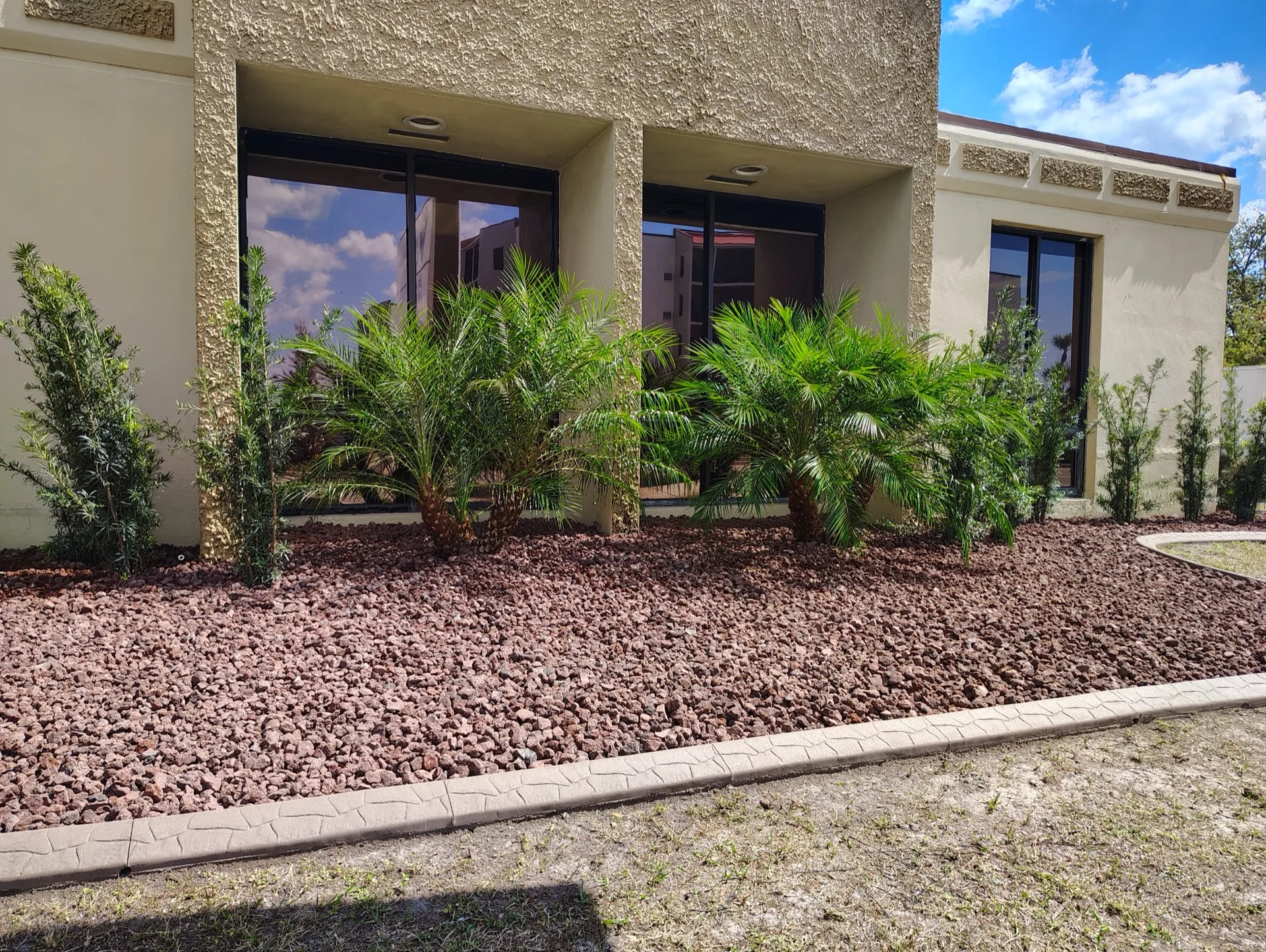 Irrigation zone controller and heads installed at Florida property