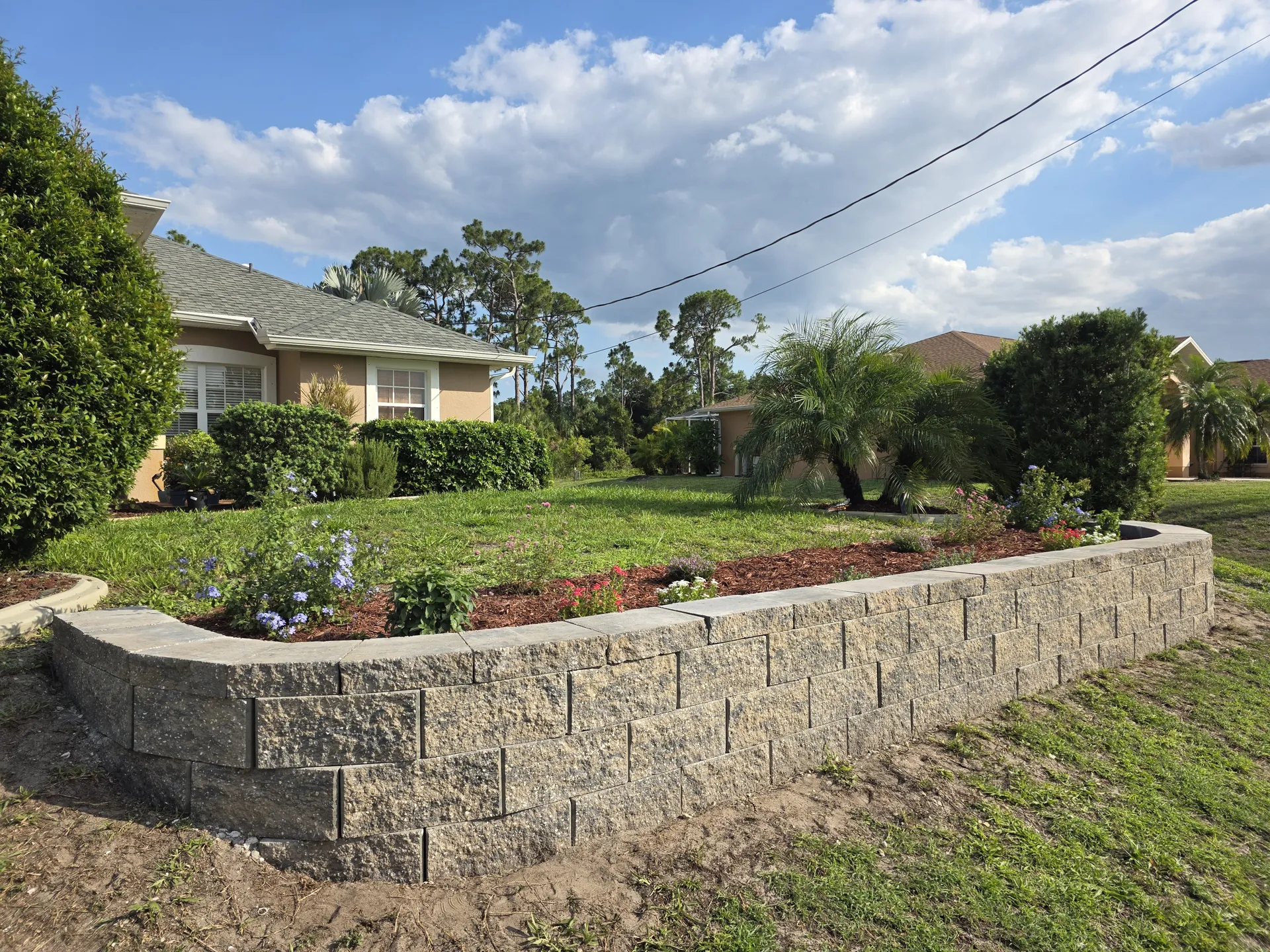 Recent landscaping work in Port Charlotte