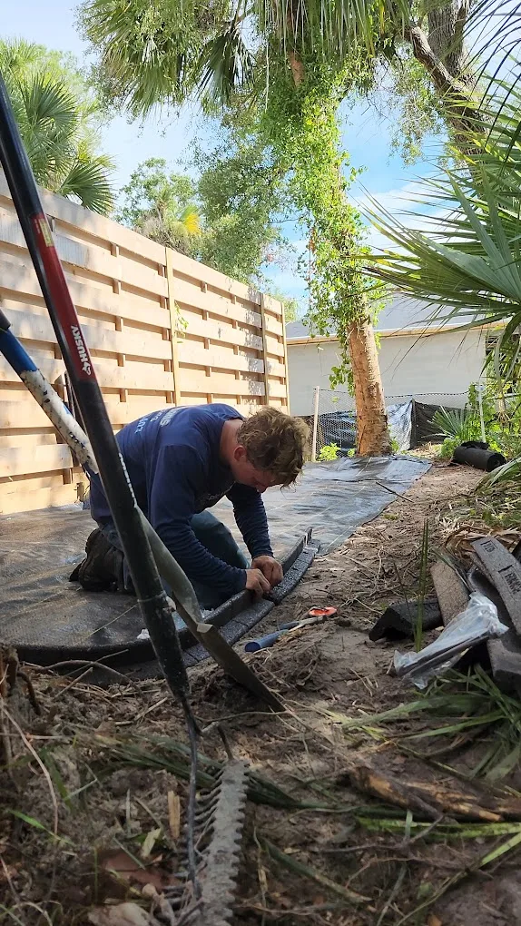 Fresh sod installation at Rotonda West property near Englewood FL