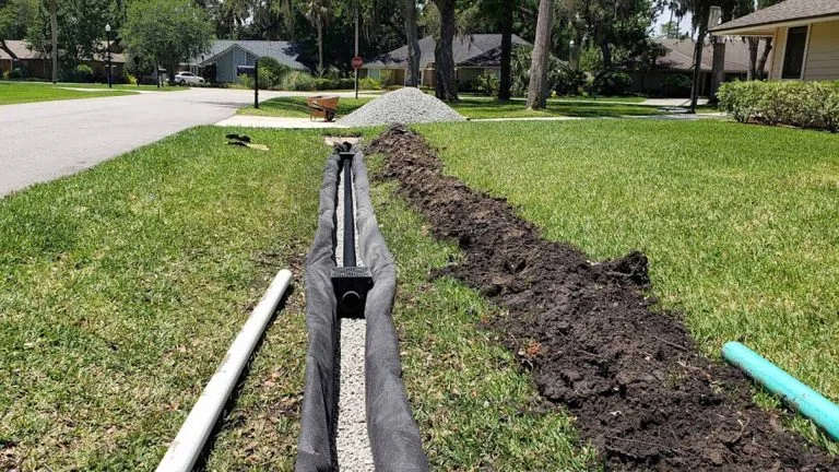 Grading and drainage work in Southwest Florida