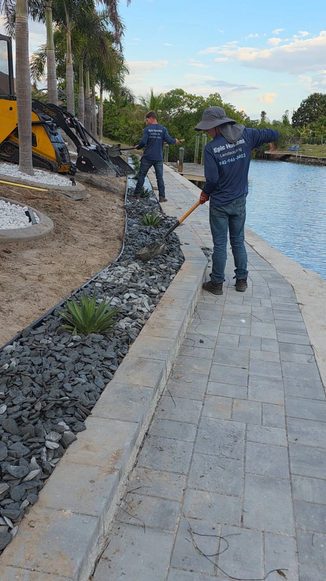 Recent landscaping work in Venice