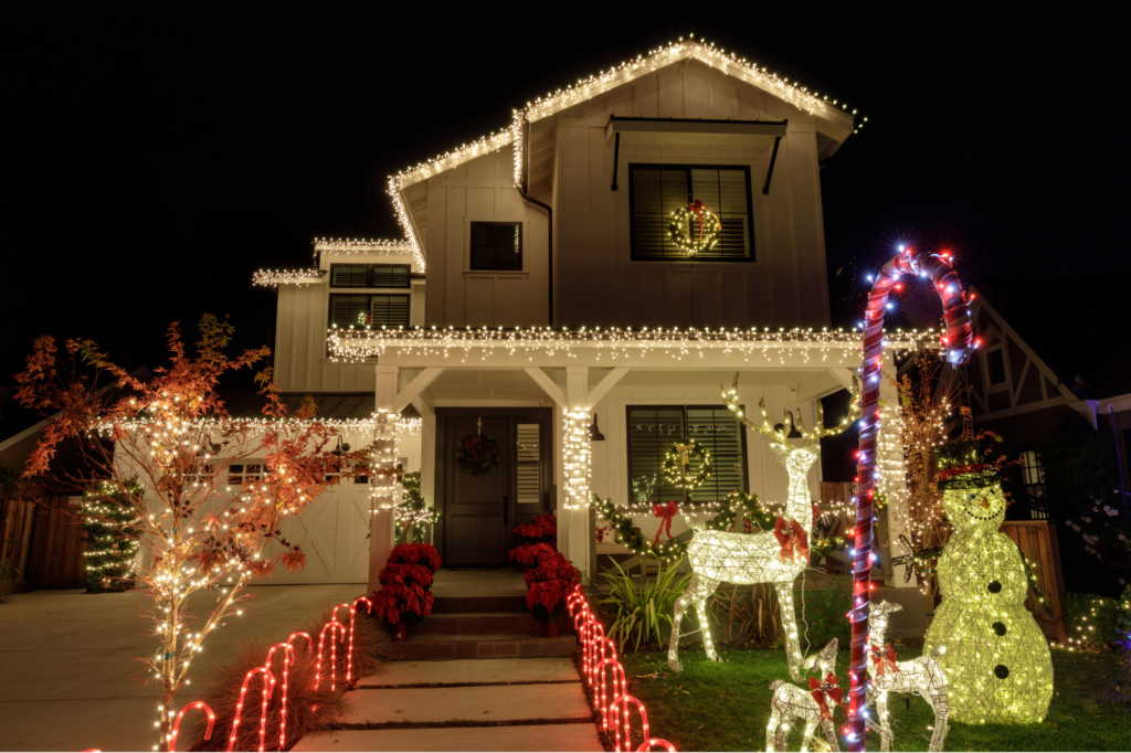 holiday light installation in north port